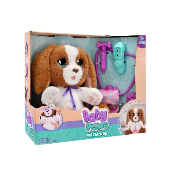 Slika Pliš psić Baby Paws Vet Check 927681 IMC TOYS 