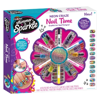 Slika Set za uređivanje noktiju Neon Crazy Nail Time 65659 CRAZART 