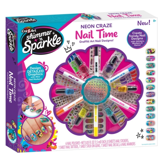 Slika Set za uređivanje noktiju Neon Crazy Nail Time 65659 CRAZART 