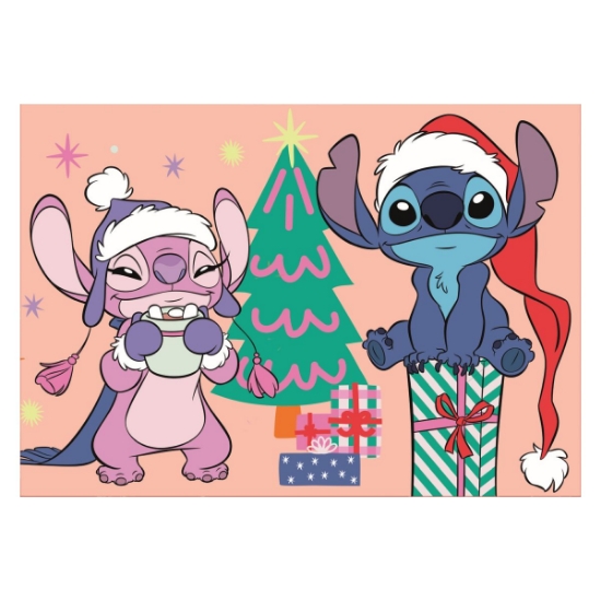 Slika Puzzle 4u1, XMAS, Lilo&amp; Stitch 94130 TREFL 
