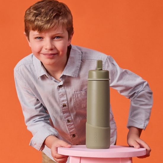 Slika Silikonska zaštita za Flip Top 690ml - olive b.box 