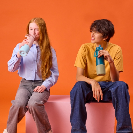 Slika Silikonska zaštita za Flip Top 690ml - olive b.box 