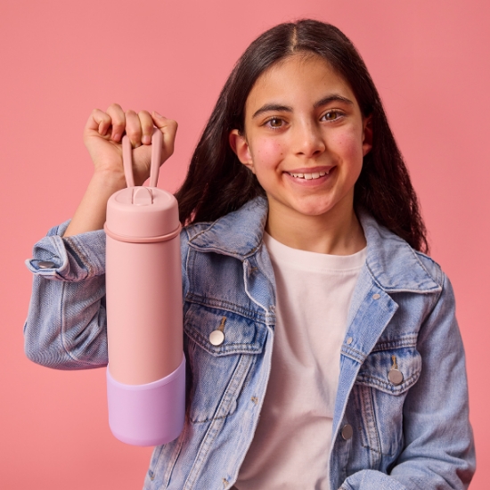 Slika Silikonska zaštita za Flip Top 690ml - lilac love b.box 