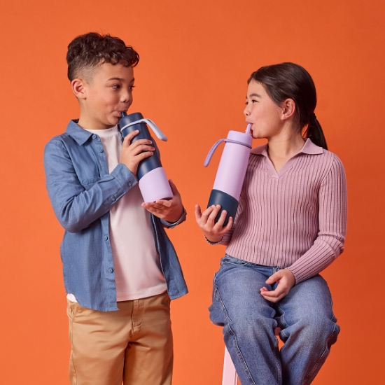 Slika Silikonska zaštita za Flip Top 690ml - lilac love b.box 