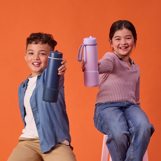 Slika Silikonska zaštita za Flip Top 690ml - lilac love b.box 