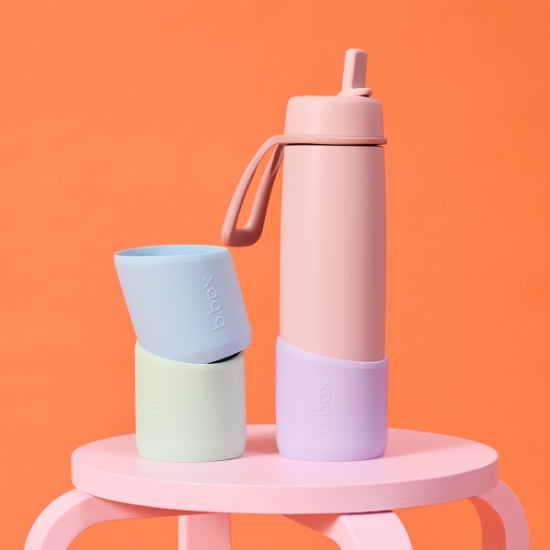 Slika Silikonska zaštita za Flip Top 690ml - lilac love b.box 