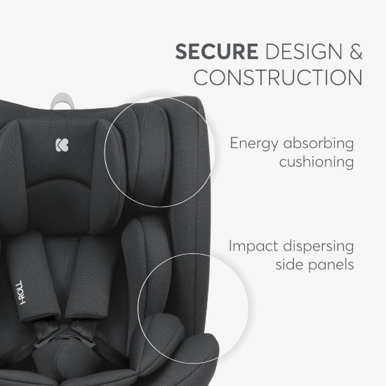 Slika Autosjedalica i-Roll i-Size, Grupa 0+, 1, 2, 3 (0-36 kg) (40-150 cm) - Crna Kikka Boo 