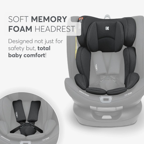 Slika Autosjedalica i-Roll i-Size, Grupa 0+, 1, 2, 3 (0-36 kg) (40-150 cm) - Crna Kikka Boo 