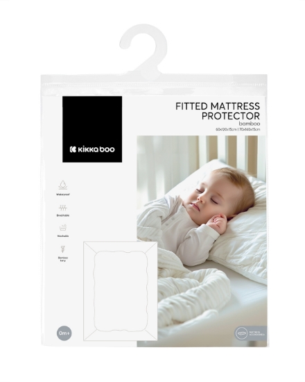 Slika Nepropusna plahta s gumicom Jersey 60x120x15 cm - Hedge-Hugs Kikka Boo 