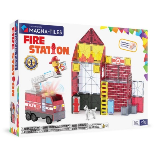 Slika Fire Station - 50 Magnetnih Pločica Magna Tiles