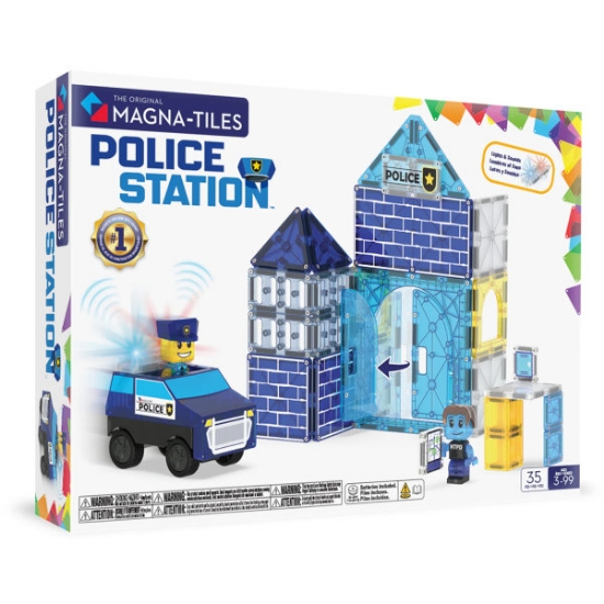 Slika Magna Tiles - Police Station - 35 Magnetnih Pločica