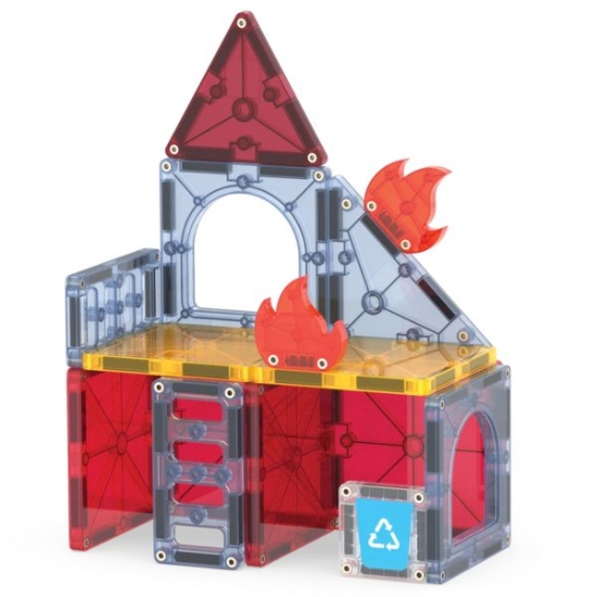 Slika Magna Tiles - Fire Rescure - 27 Magnetnih Pločica