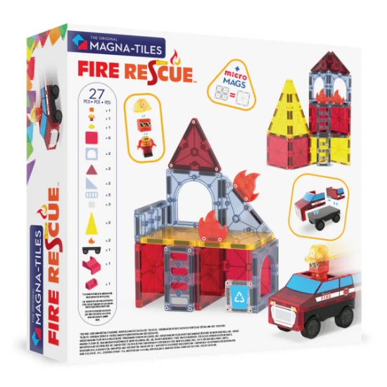 Slika Magna Tiles - Fire Rescure - 27 Magnetnih Pločica