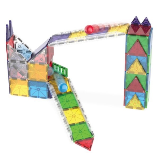 Slika Magna Tiles - Rail Racers Deluxe - 90 Magnetnih Pločica