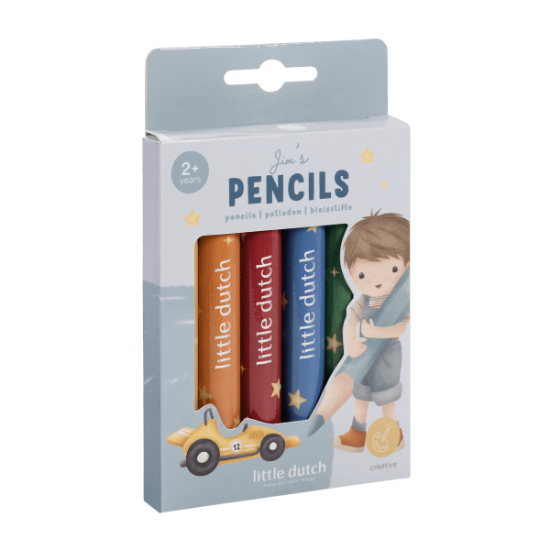 Slika Drvene bojice Jim & Friends - Little Dutch