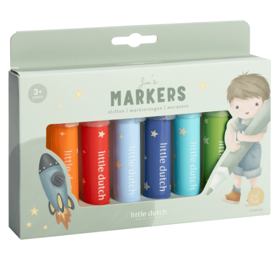 Slika Markeri Jim & Friends - Little Dutch