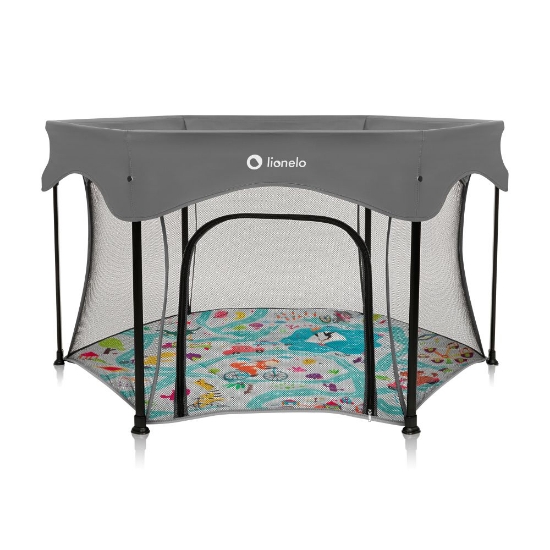 Slika Dječja igraonica/vrtić Roel Plus Hexagon 6-kutna, Siva Multicolor Lionelo 