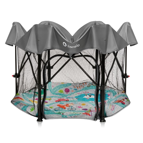 Slika Dječja igraonica/vrtić Roel Plus Hexagon 6-kutna, Siva Multicolor Lionelo 