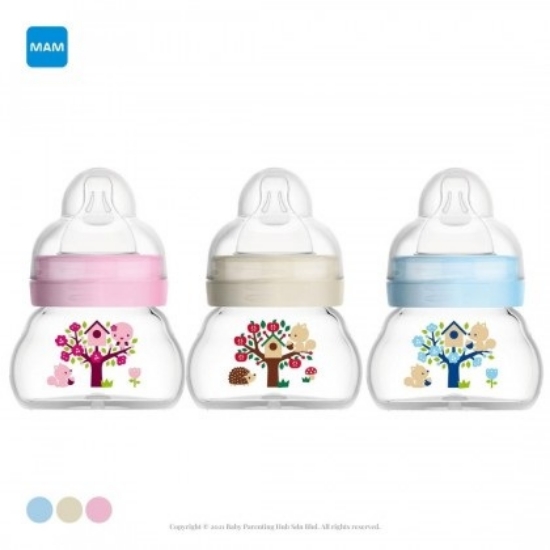 Slika Staklena bočica 90 ml 0+mj sort MAM