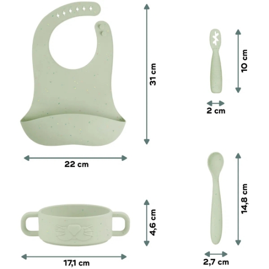 Slika Set za jelo First Meal - Mini Arty BabyMoov 