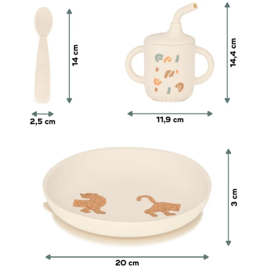 Slika Set za jelo Like A Grown Up - Little Roar BabyMoov 