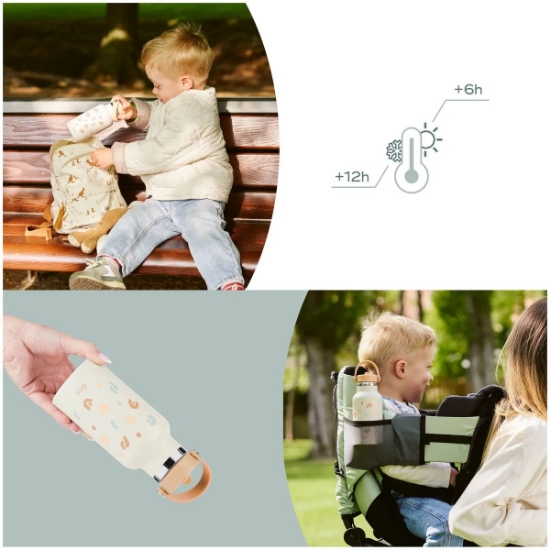 Slika Bočica od nehrđajučeg čelika Little Explorer - Ivory BabyMoov 