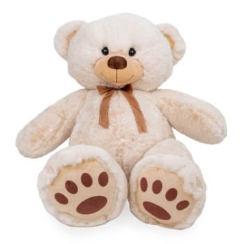 Slika Plišana igračka Medo s vrpcom 80 cm - Bež Amek 