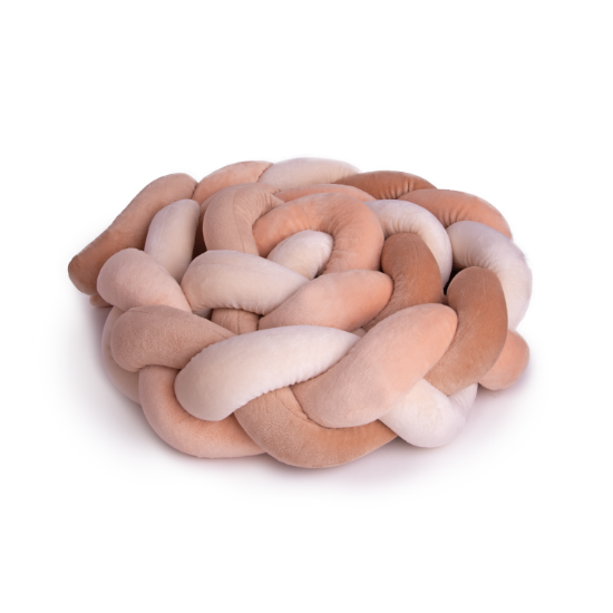 Slika Ogradica za krevetić pletenica 200 cm - Bež Amek 