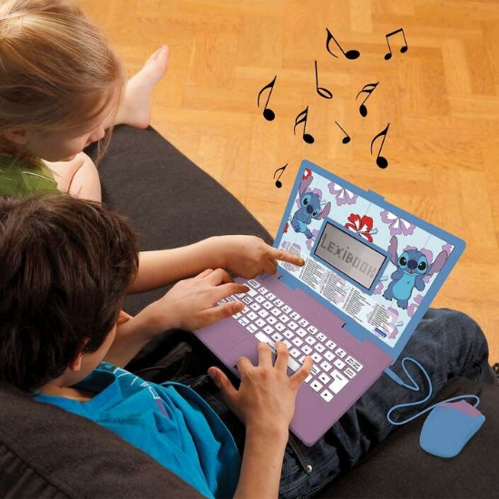 Slika Laptop – 124 aktivnosti na hrvatskom i slovenskom jeziku Stitch JC598Di24 LEXIBOOK 