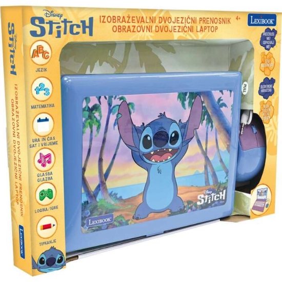 Slika Laptop – 124 aktivnosti na hrvatskom i slovenskom jeziku Stitch JC598Di24 LEXIBOOK 