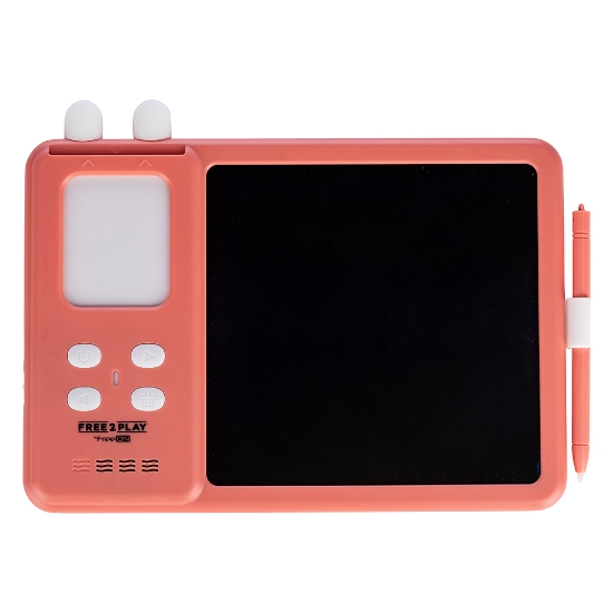 Slika Interaktivni LCD tablet s karticama 2u1, pink 86946 FREE 2 PLAY
