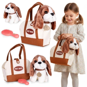 Slika Plišani Bigl u torbi s četkom za njegu 3 god +