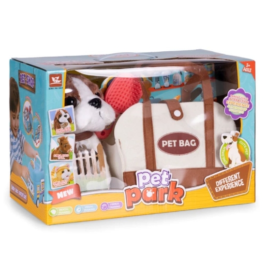 Slika Plišani Bigl u torbi s četkom za njegu 3 god +