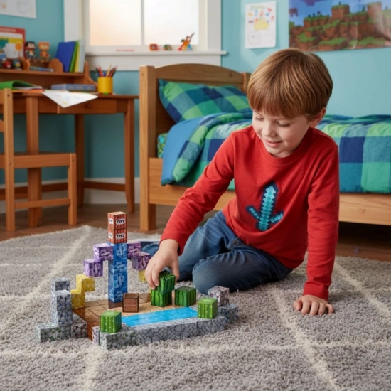 Slika Magnetni set građevinski blokovi Kamen - 88 dijelova