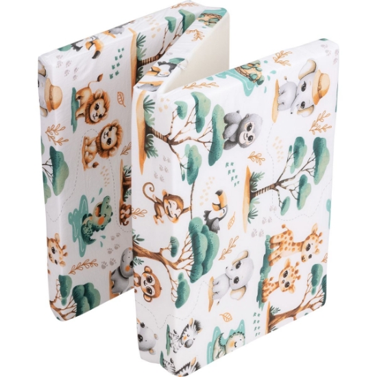 Slika Madrac za prijenosni krevetić sklopivi 120x60 cm safari carstvo 87172 BUBABA BY FREEON