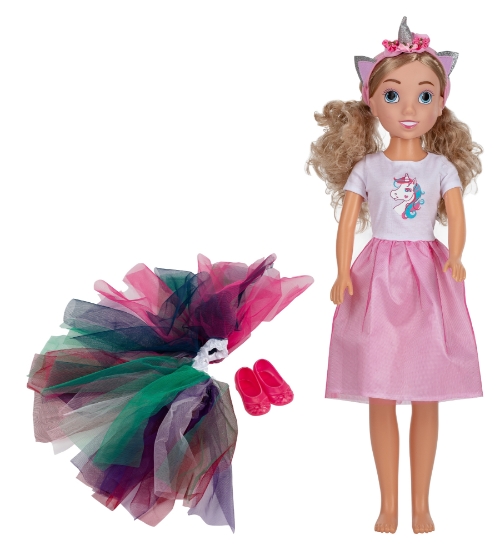 Slika Lutka Jednorog s kosom i dodacima,80 cm BD2001I DIMIAN 