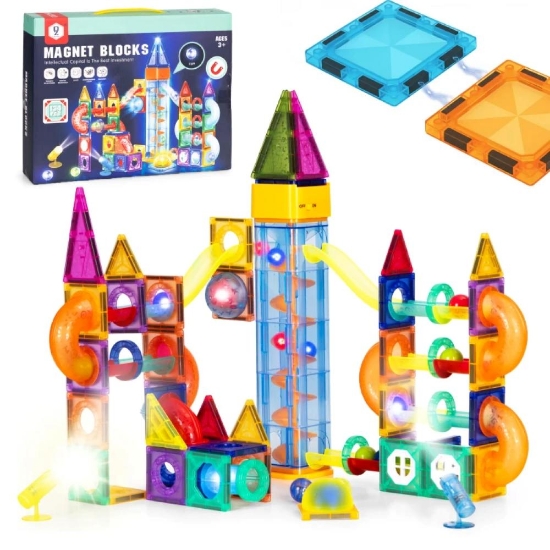 Slika Magnetni set građevinski blokovi, Marble Run - 134 dijelova