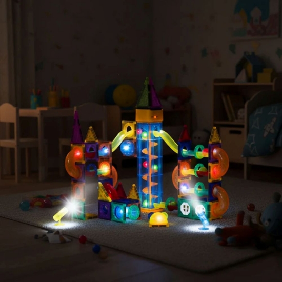 Slika Magnetni set građevinski blokovi, Marble Run - 134 dijelova