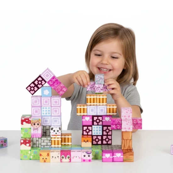 Slika Magnetni set građevinski blokovi Ljubimci - 113 dijelova
