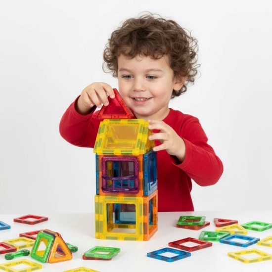 Slika Magnetni set blokovi Kuća i Auto - 45 dijelova