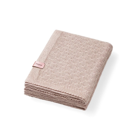 Slika Pletena bambus dekica 75x100 cm, tamno bež BabyOno 