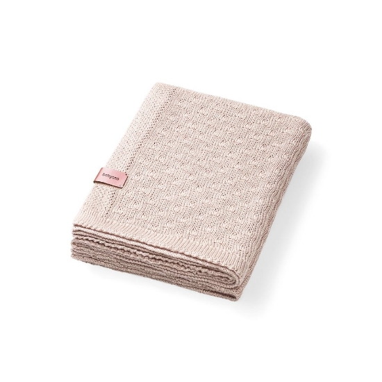 Slika Pletena bambus dekica 75x100 cm, svijetlo bež BabyOno 