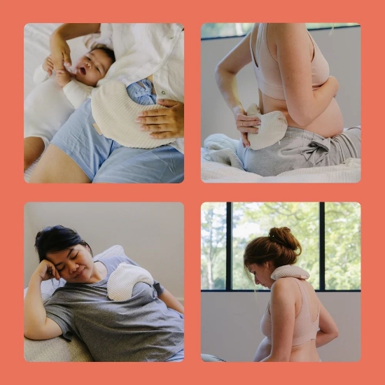 Slika Grijaća blazina za mame, Snoogy Mom Corduroy Sand - Doomoo