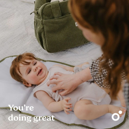 Slika Torba za pelene Fluffy, Corduroy Kaki - Doomoo