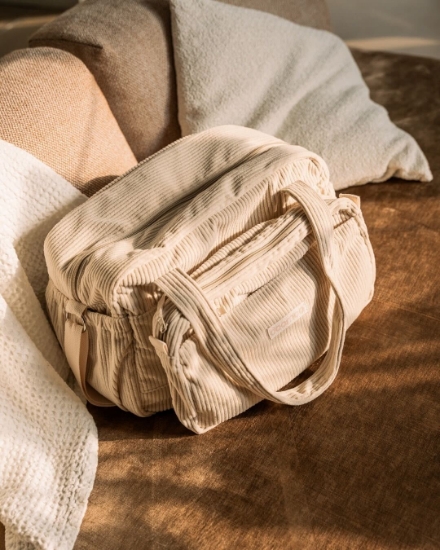 Slika Torba za pelene Fluffy, Corduroy Sand - Doomoo