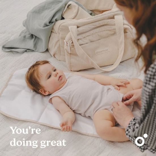 Slika Torba za pelene Fluffy, Corduroy Sand - Doomoo