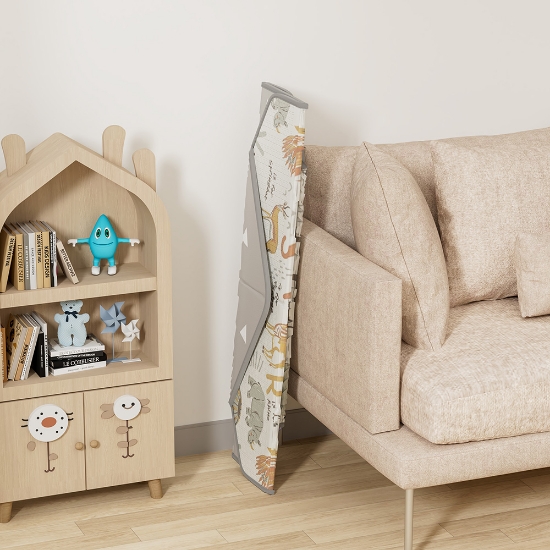 Slika Dvostrana podloga 135x135x1 BEBESTARS HEXAGON