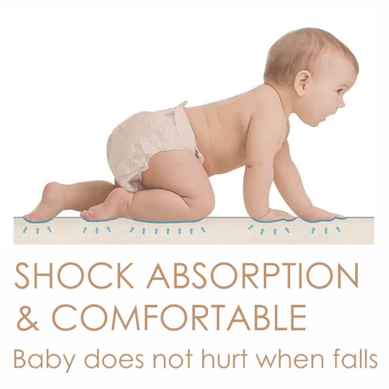 Slika Dvostrana podloga 135x135x1 BEBESTARS HEXAGON