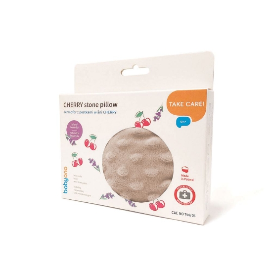 Slika Jastučić s košticama trešnje, bež BabyOno 