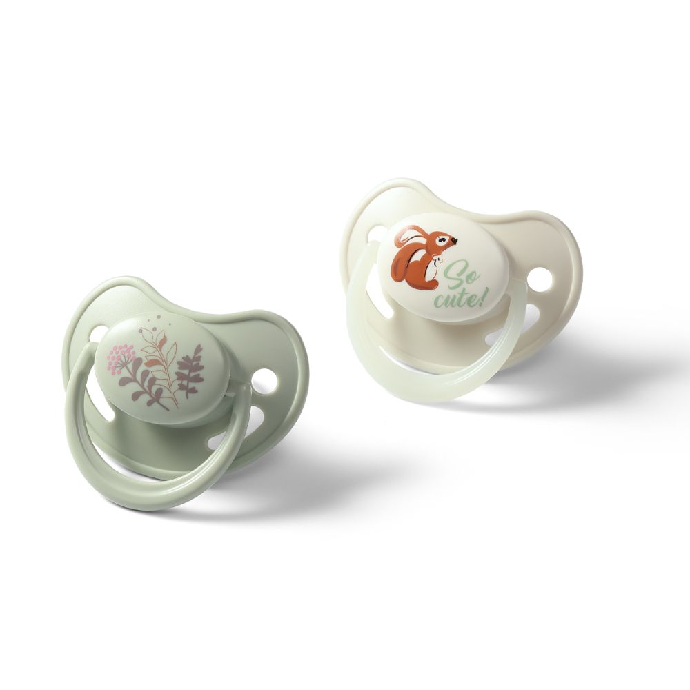 Slika Anatomska slikonska duda GLOW 6-18 mj, 2 kom BabyOno 